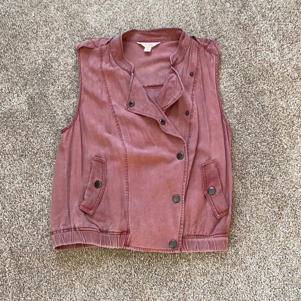Nordstrom Rack Weathered Mauve/Maroon Vest Size M